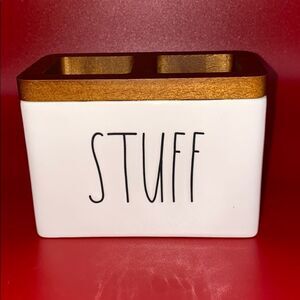 Rae Dunn “STUFF” Makeup Brush Holder